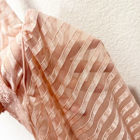 Vintage Lily of France Slip Maxi Dress Fairy Dainty Babydoll Sheer Feminine - Picture 4 of 9